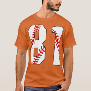 Camiseta Baseball Número 81 81 Pl Favorito De Baseball Jers