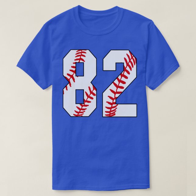 Camiseta Baseball Número 82 82 Baseball Jersey Pl Favorito (Frente do Design)