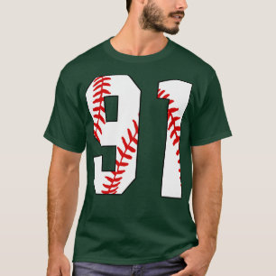 Camiseta Baseball Número 91 91 Pl Favorito De Baseball Jers
