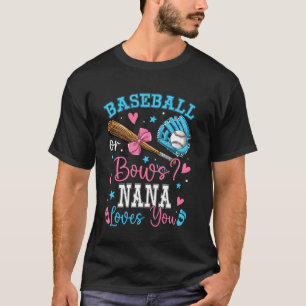 Camiseta Baseball ou Arcos A Vovó Te Ama Revelação de Gêner