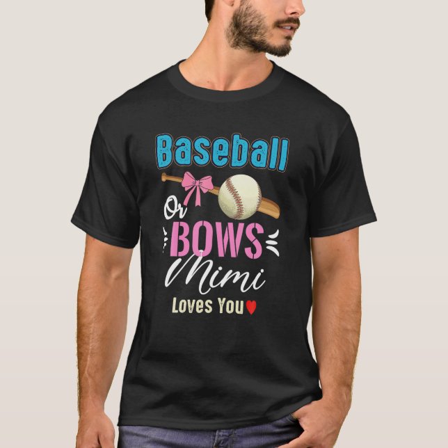 Camiseta Baseball Ou Arcos Que Mimi Ama Sua Revelação De Gê (Frente)