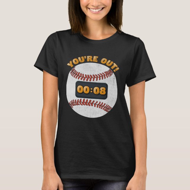 Camiseta Baseball Pitch Clock 15 Seconds Rule Batter Box Do (Frente)