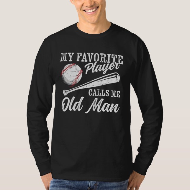 Camiseta Baseball Player Coaching My Favorite Player Calls  (Frente)