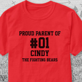 Camiseta Baseball Red Black Team