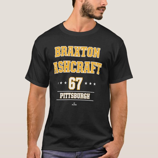 Camiseta Baseball Star Braxton Ashcraft Pittsburgh MLBPA (Frente)