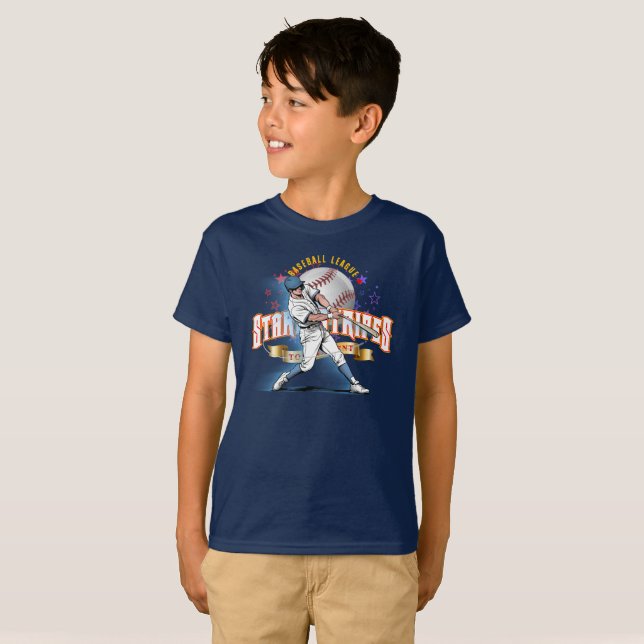 Camiseta Baseball Stars & Stripes (modo D.) | KIds (Frente Completa)