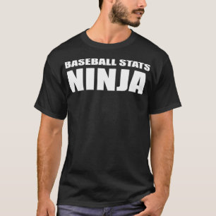 Camiseta Baseball Stats Ninja Mostra Estatísticas Engraça