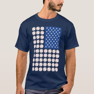 CAMISETA BASEBALL USA FLAG