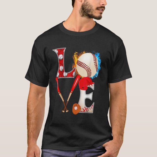 Camiseta Baseball USA Flag Men 4 De Julho Pa (Frente)