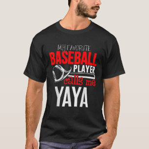 Camiseta Baseball Yaya - Meu Jogador Favorito Me Liga