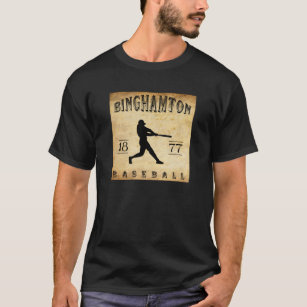 Camiseta Basebol 1877 de Binghamton New York