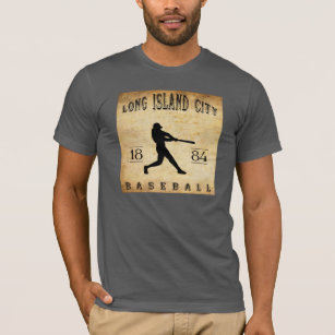 Camiseta Basebol 1884 de New York da cidade de Long Island
