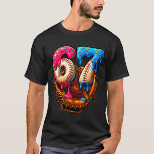 Camiseta Basebol 67 Seis Sete Engraçado 6 7 Meme Gen Alpha