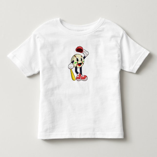 Camiseta Basebol com taco de beisebol (Frente)