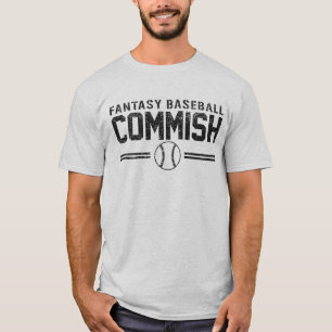 Camiseta Basebol Commish da fantasia