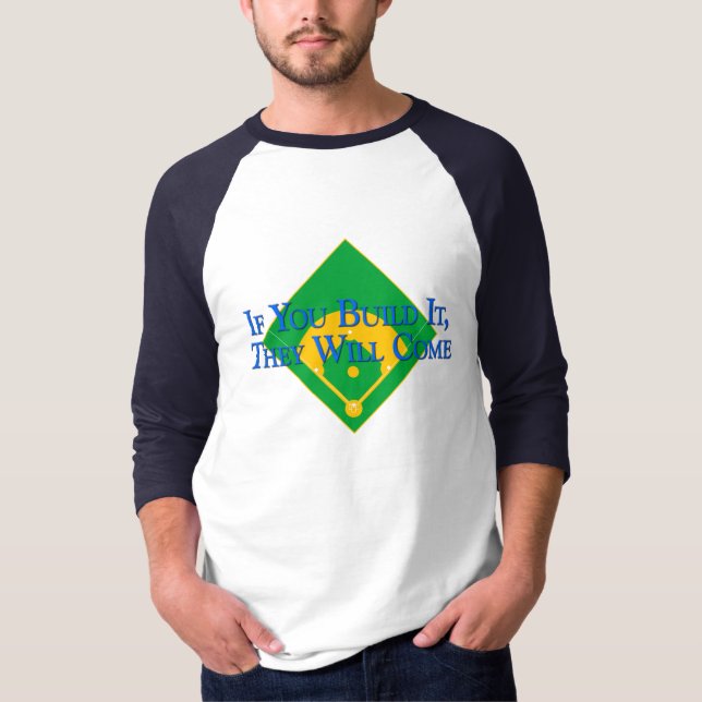 Camiseta Basebol da construção (Frente)