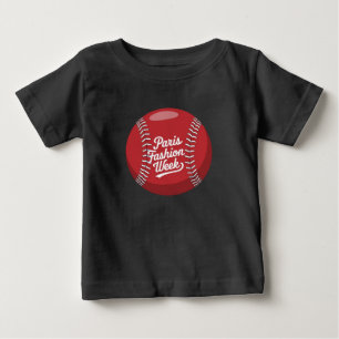 Camiseta Basebol da Semana da Moda de Paris