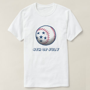 Camiseta Basebol de 4 de Julho