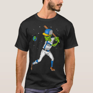 Camiseta Basebol de Alien Espacial