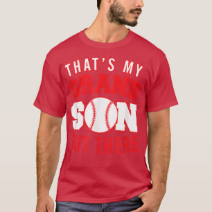 Camiseta Basebol para vovó papai que é meu neto lá fora