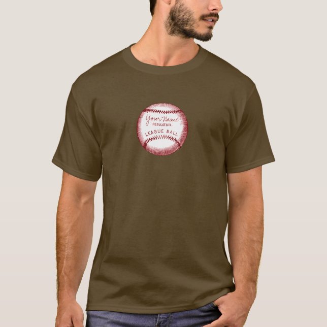 Camiseta Basebol personalizado vintage (Frente)