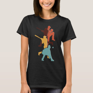Camiseta Basebol Retro Vintage Apanhador Arremessador Bated