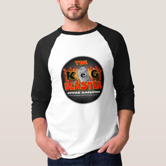 CAMISETA BASEBOL T DO DINAMITADOR DO BARRIL (Frente)
