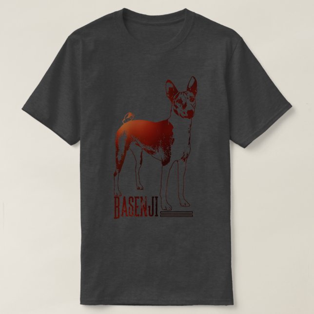 Camiseta Basenji 4 (Frente do Design)