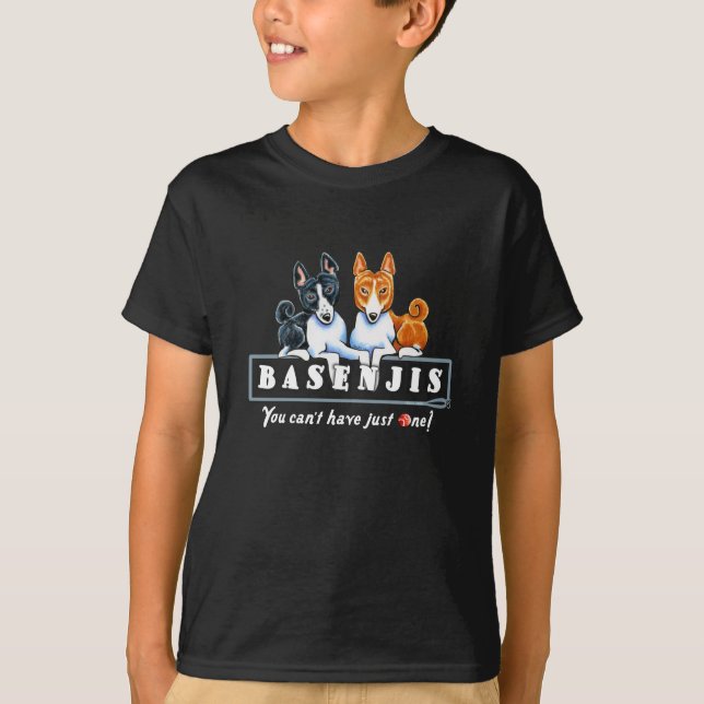 Camiseta Basenji Apenas Um (Frente)