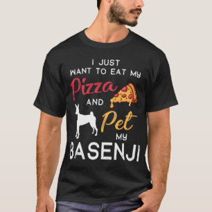 Camiseta Basenji Dog Pizza dono Natal Aniversário G