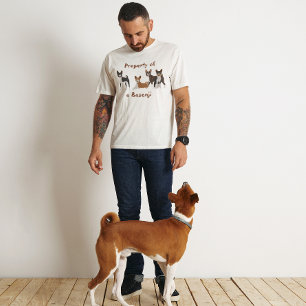 Camiseta Basenji Hound Property of Dog Breed