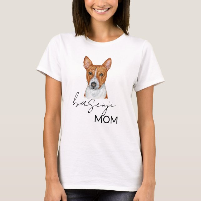 Camiseta Basenji Mãe Cofo Cachorro (Frente)