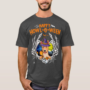 Camiseta Basenji Skeleton Heart Happy Howl-o-entre Costume