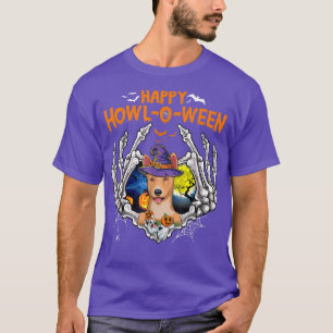 Camiseta Basenji Skeleton Heart Happy HowlOWeen Costume
