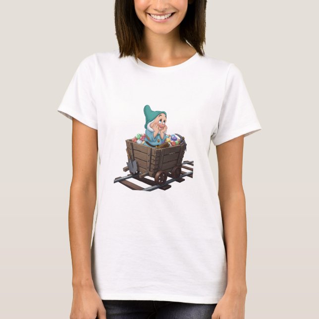 Camiseta Bashful Snow White Mining Cart Diamond Art (Frente)