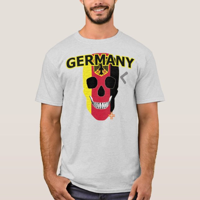 Camiseta básica B2 da HANDSKULL Alemanha (Frente)