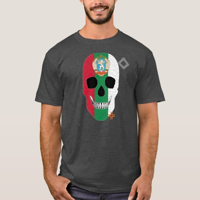 Camiseta básica B2 da HANDSKULL Bulgária (Frente)