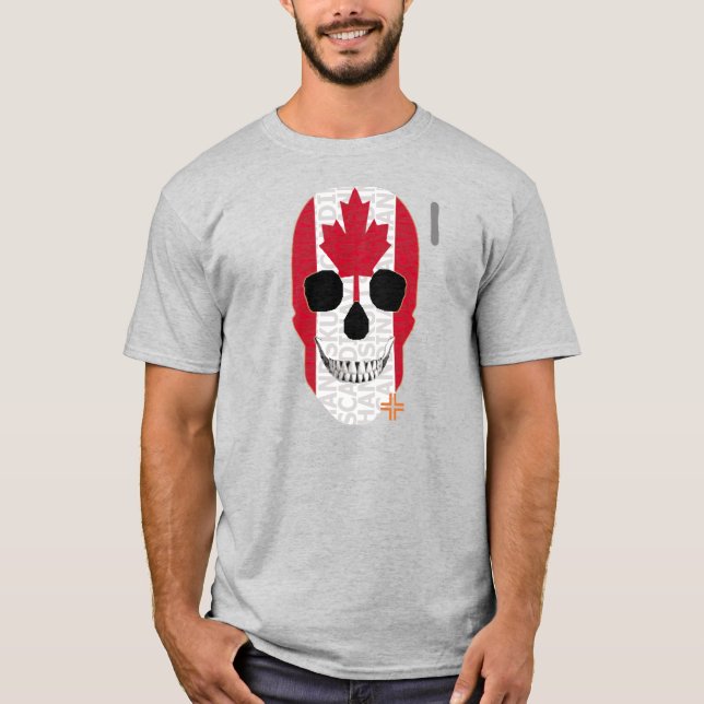 Camiseta básica B2 da HANDSKULL Canadá (Frente)
