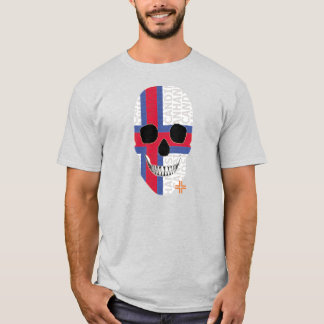 Camiseta básica B2 das Ilhas Faroé HANDSKULL
