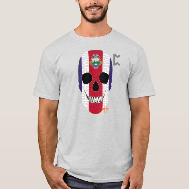 Camiseta básica B2 HANDSKULL Costa Rica (Frente)