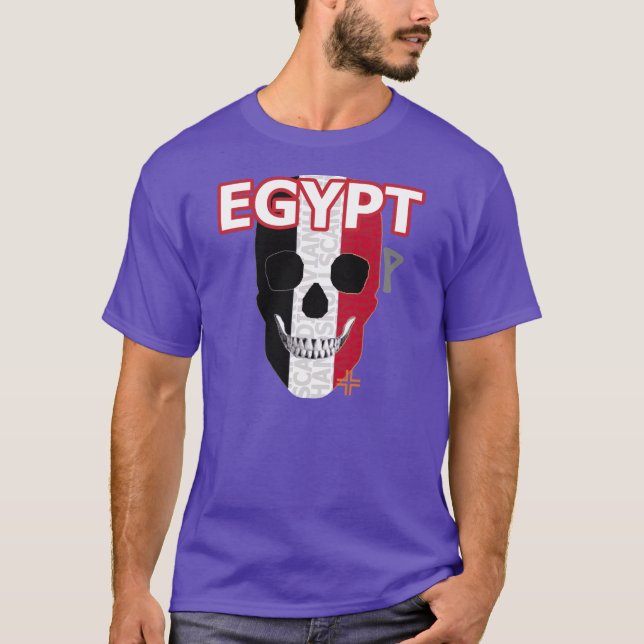 Camiseta básica B2 HANDSKULL Egito (Frente)