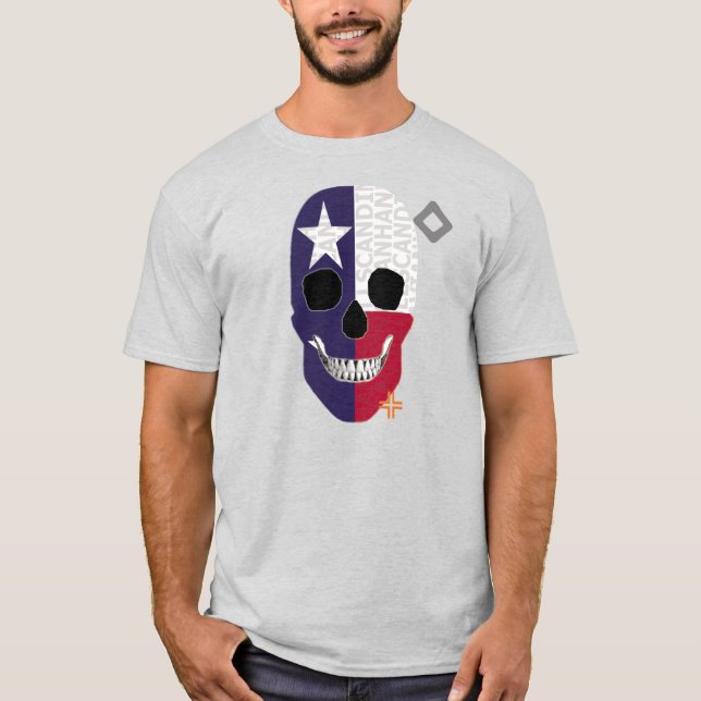 Camiseta básica B2 HANDSKULL Texas (Frente)