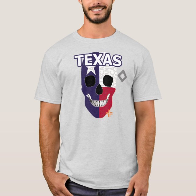 Camiseta básica B2 HANDSKULL Texas (Frente)