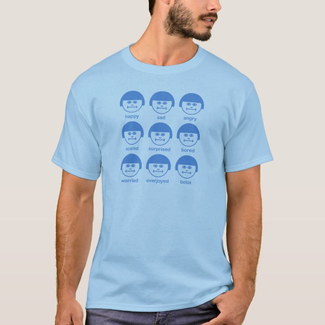 Camiseta Básica Botox SkyBlue Print (Frente)