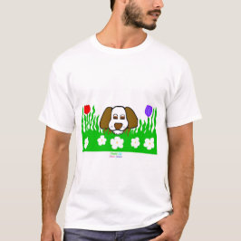 Camiseta Básica Branca de Homens Pup N Play
