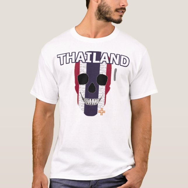 Camiseta básica da Tailândia HANDSKULL B2 (Frente)