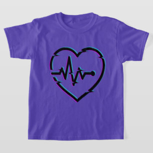 Camiseta Básica das Crianças de Verificação Cardía