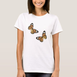 Camiseta Básica das Mulheres da Borboleta Monarch
