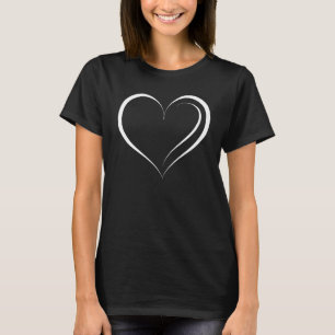 Camiseta Básica das Mulheres do Coração