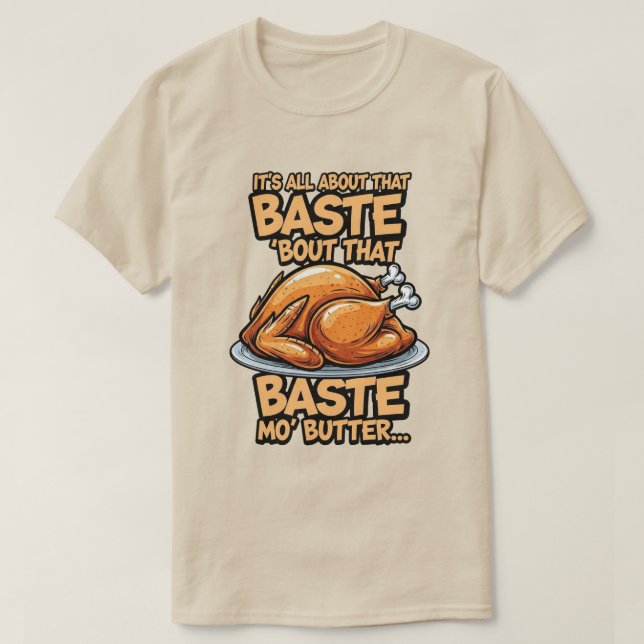 Camiseta Básica de Ação de Graças (Frente do Design)